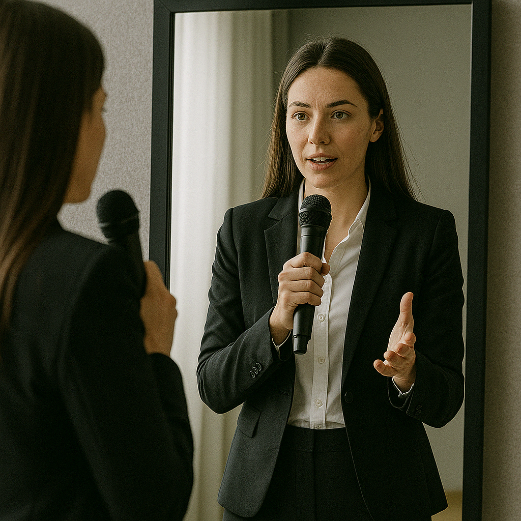 Practicar el discurso para dar el impacto deseado.